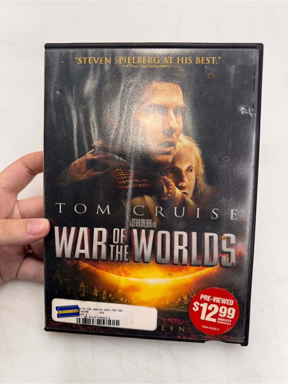 War of the Worlds (DVD, 2005) Disc Tested, Working